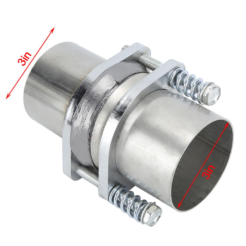 Universal 3in Stainless Steel Quick Fix Exhaust Spring Bolt Flange Pipe Repair