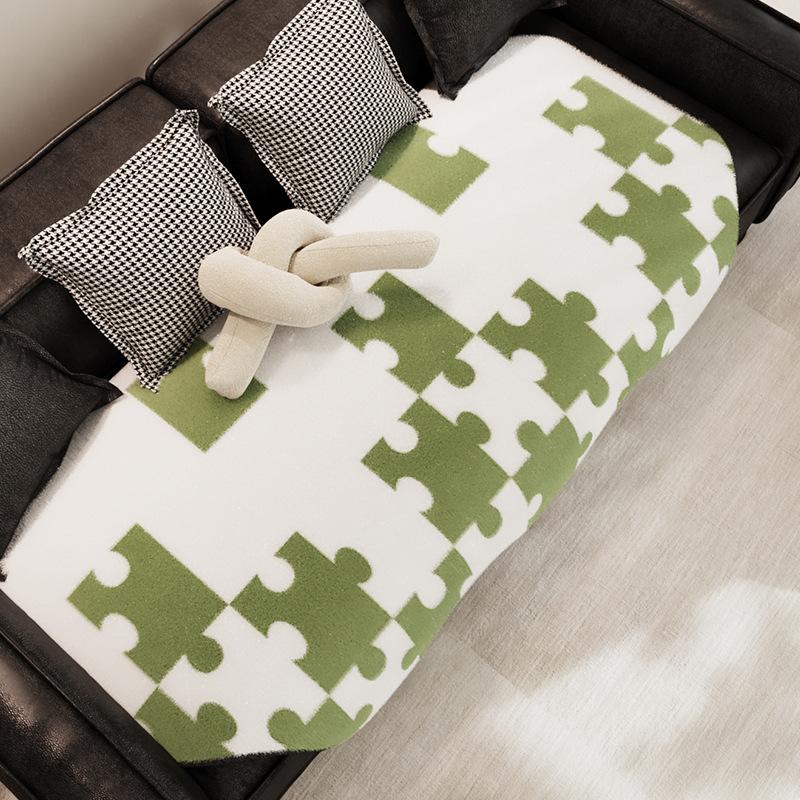 Puzzle Imitation Rabbit Fur Sofa Cushion European High-Grade Non-Slip Sofa Cover Cloth Universal Anti-Skid Seat Cover