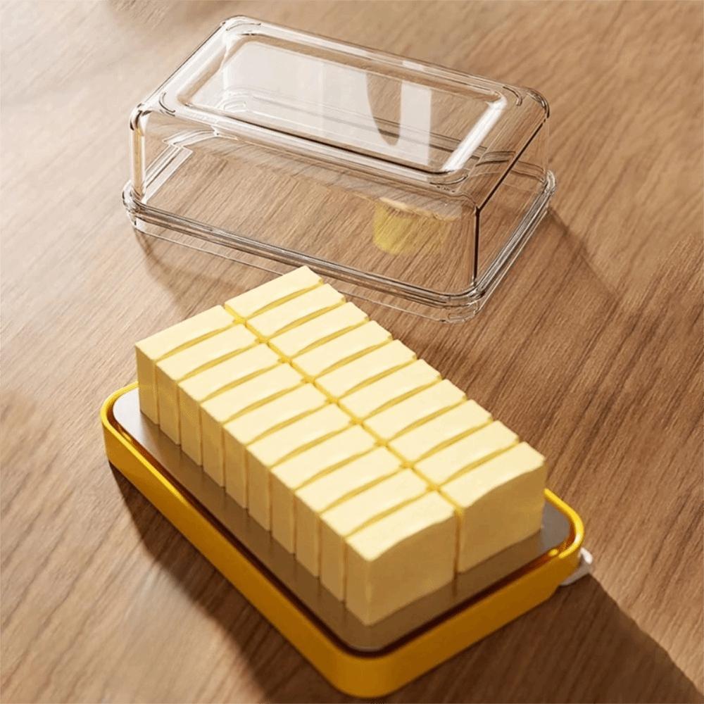 Leak Proof Butter Preservation Box Transparent Butter Slicer Box Creative Butter Keeper  Lunch