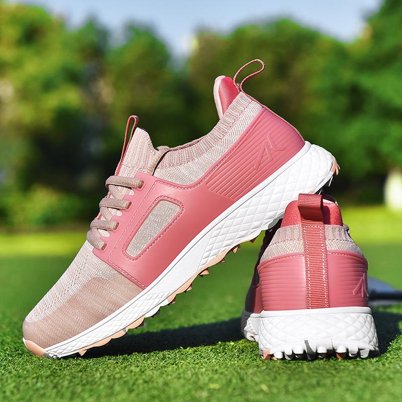 2026 New Women Golf Sneakers breathable Mesh Golfer Footwear Non Slip Women Golf Training Shoes Wear-Resisting Outdoor Sneakers