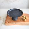 Wrought Iron Tall Tray Old Retro Gray Bread Fruit Plate Storage Tray Still Life Gourmet Photography Dessert Table