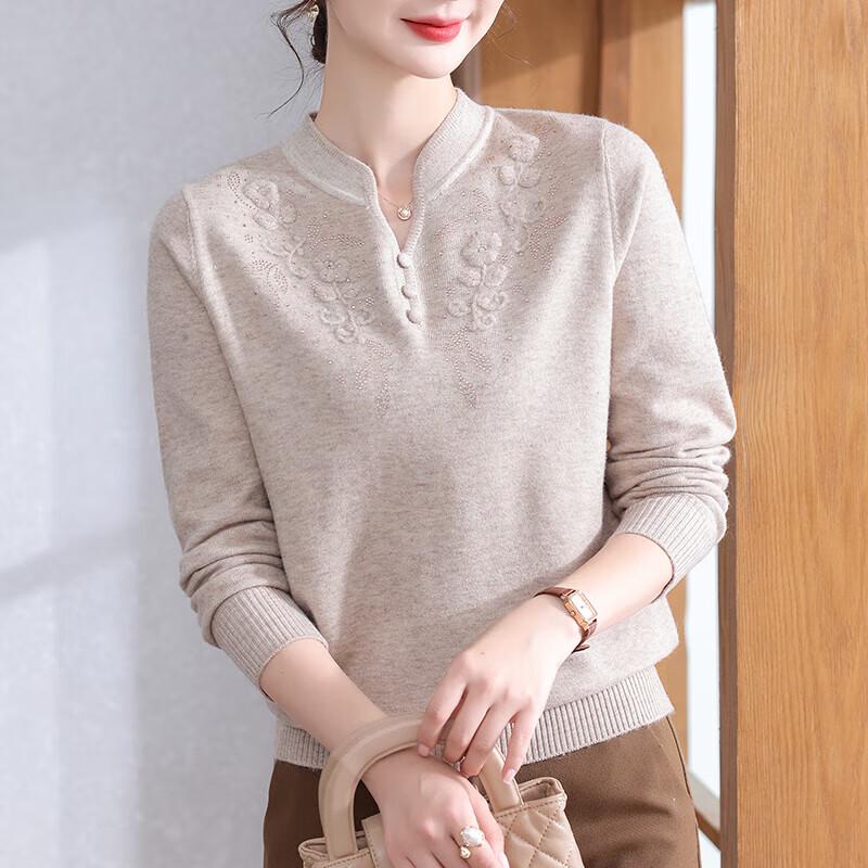 

XUEXI Women s Casual Long-Sleeve Knit Top 2XL