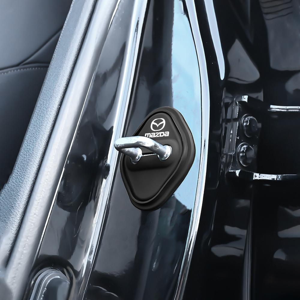 2025 Heiß 2/4 Stück Auto Türschloss Kollisionsschutz Silikonabdeckung für Für Mazda 3 Axela CX5 CX3 CX4 CX30 CX9 Atenza Demio RX7 RX-7 RX-