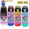 KPop Demon Hunters Sports Water Bottle Portable Leak Proof Plastic Cup Level Line Outdoor Fitness 500ML with for Kid Friendly Entertaining Fun Play