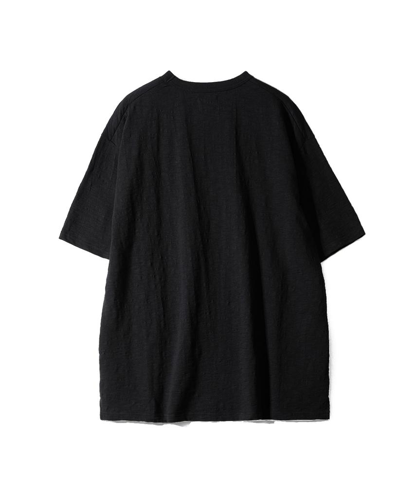 Holliseon Lawrence Slub Short Sleeve T-Shirt Black