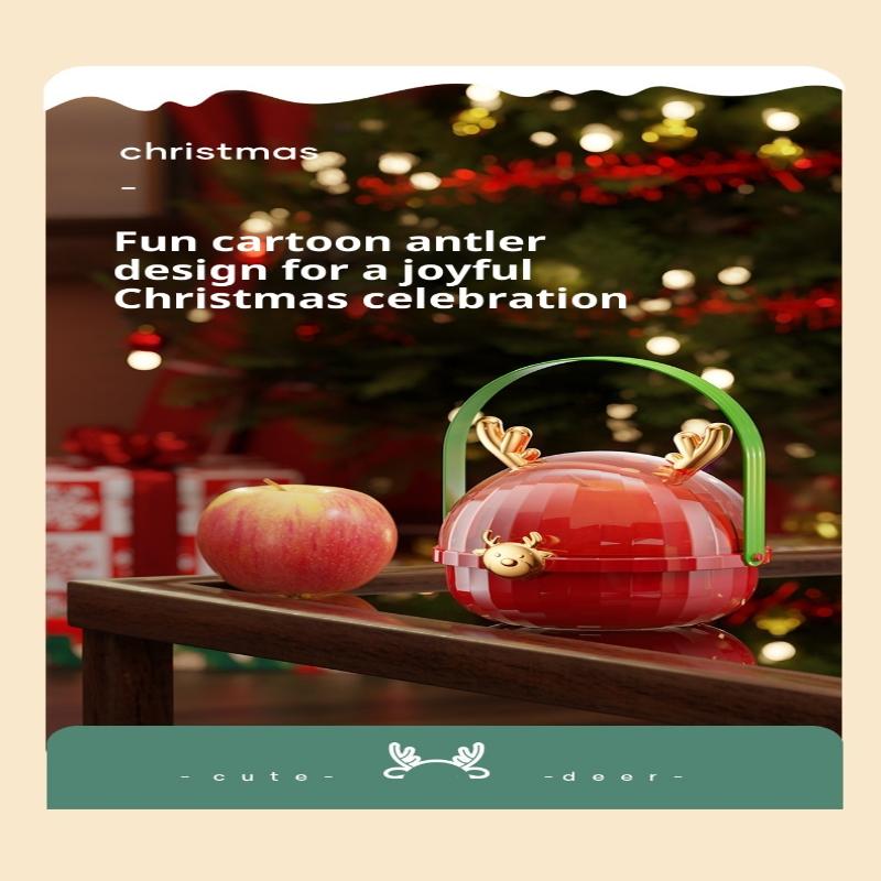 Creative Christmas Apple Box Christmas Eve Apple Handbag Elk Peace Fruit Box Christmas Gifts