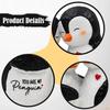 Couple Penguin Statue Animal Sculpture Resin Creative Desktop Ornament Wedding Gift for Living Room