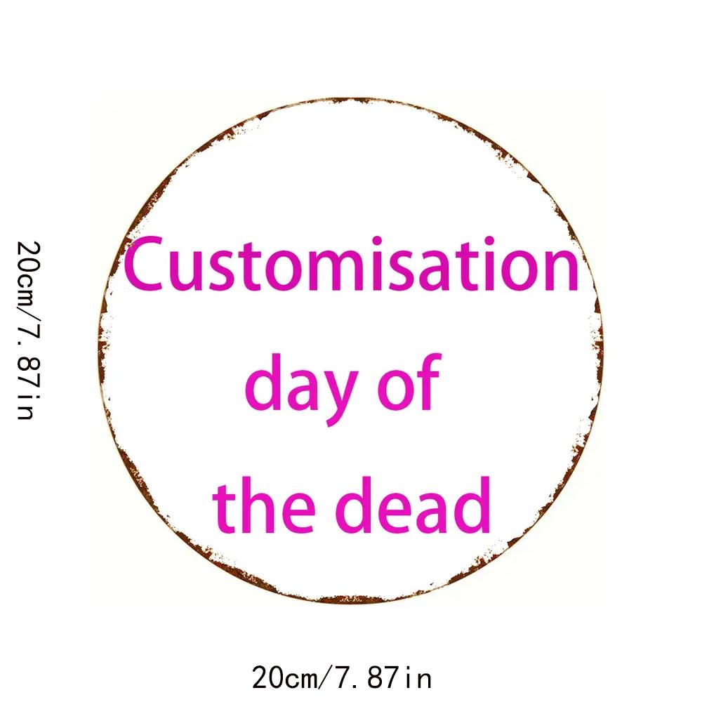 

2D flat, 1 personalized 20-centimeter circular wooden sign - Personalized image text for unique gifts, festival gift-giving gif