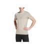 Adidas SS25 Casual Comfortable Soft Versatile Striped Breathable Short Sleeve T-Shirt Men Tops Khaki JN0569