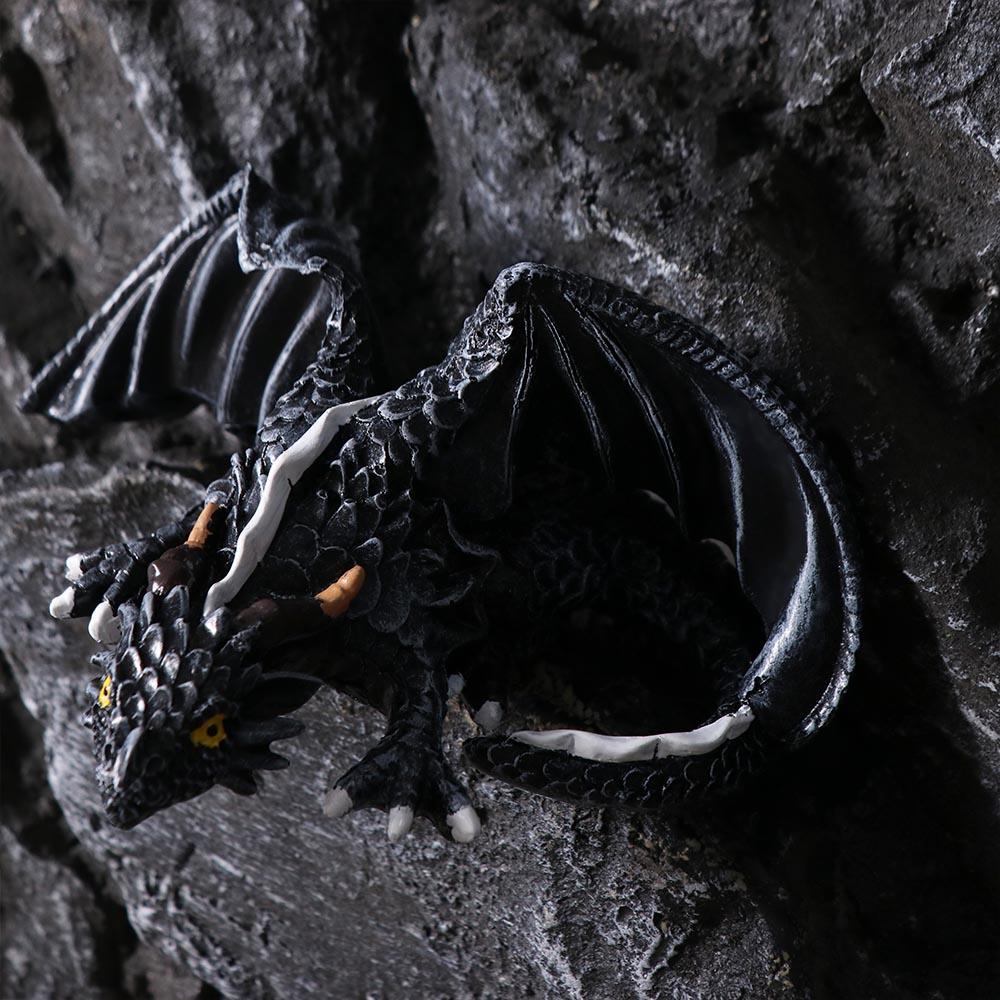 Resin Black Dragon Sculpture Large Size Dragon Decoration Dragon Ornaments Home Decor