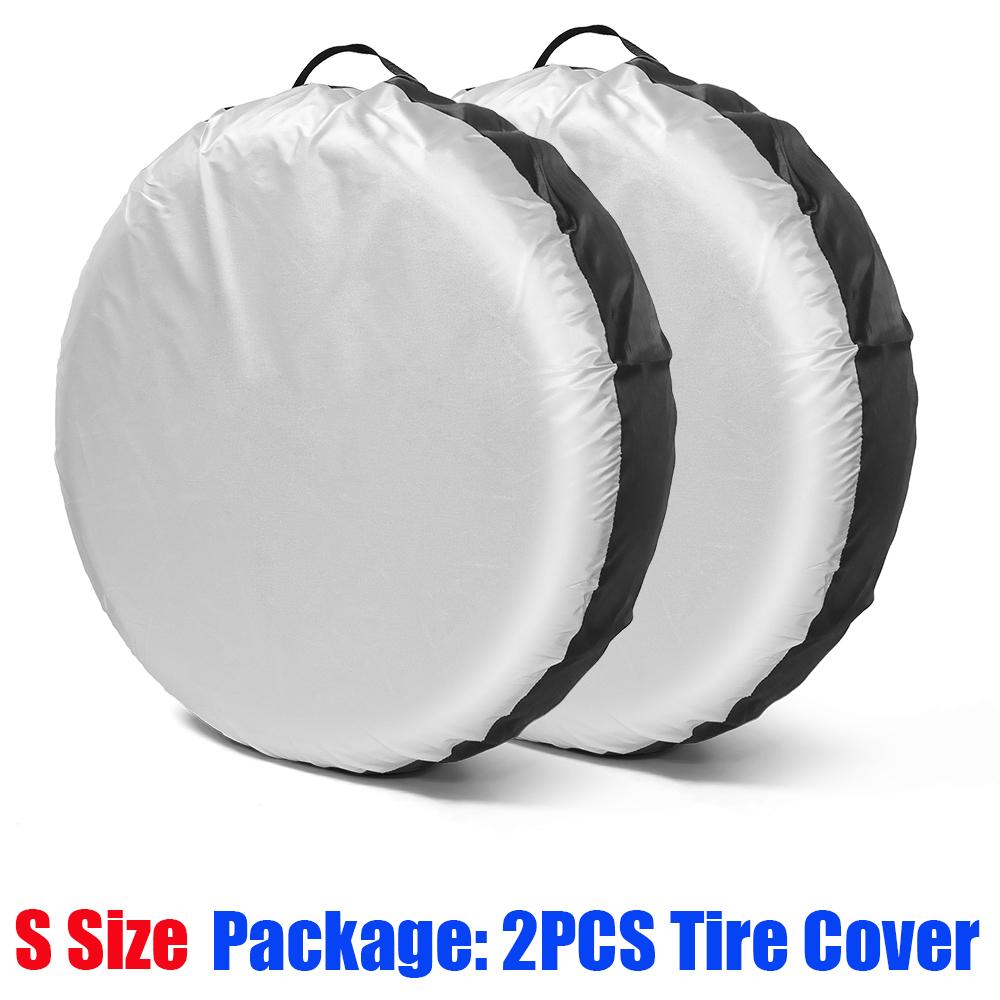 

2 шт. универсальный чехол для покрышек внедорожника 13-20 дюймов, чехол для запасного колеса, сумка для хранения запасных шин, чехол для покрышек из полиэстера и ткани Оксфорд