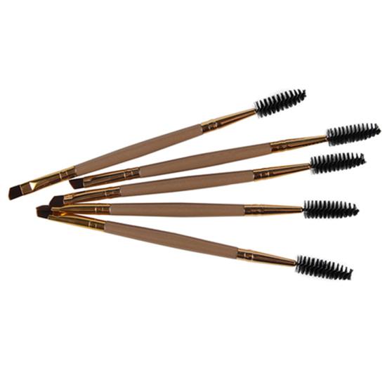 1Pc Makeup Powder Foundation Flat Contour Double End Eyebrow Brush Cosmetic Tool