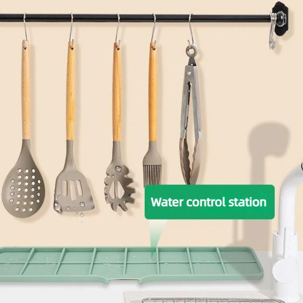 Anti-spray Sink Splash Guard Silicone Drainage Mat New Bathroom Drainage Pad  Kitchen