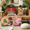 Cartoon Capybara Kawaii Cushion Cover Pillow Case Plush Fabric Soft Double Sided Print Sofa Cushion Cover Throw Pillow Covers