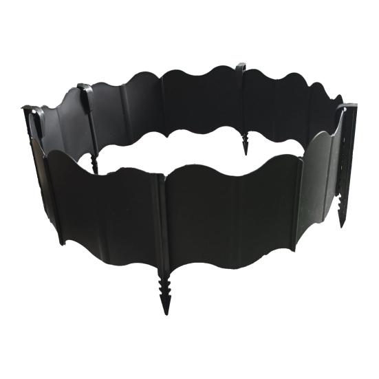 Garden Edging Border No-Dig Design Landscaping Edging Interlocking Plastic Edging Panels with Stakes for Lawn Flower Bed Fence Borders