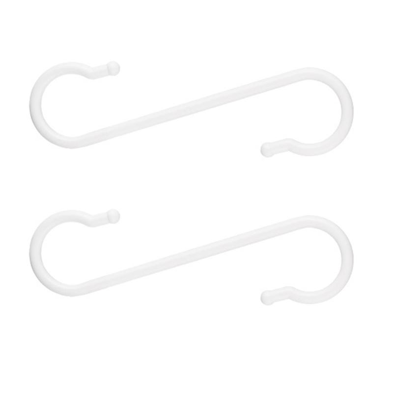 Selbstklebende Kunststoff-S-Haken Keine Nägel erforderlich Wandhängende Organizer Aufhänger für Praktische Küchen- Badezimmeraufbewahrung