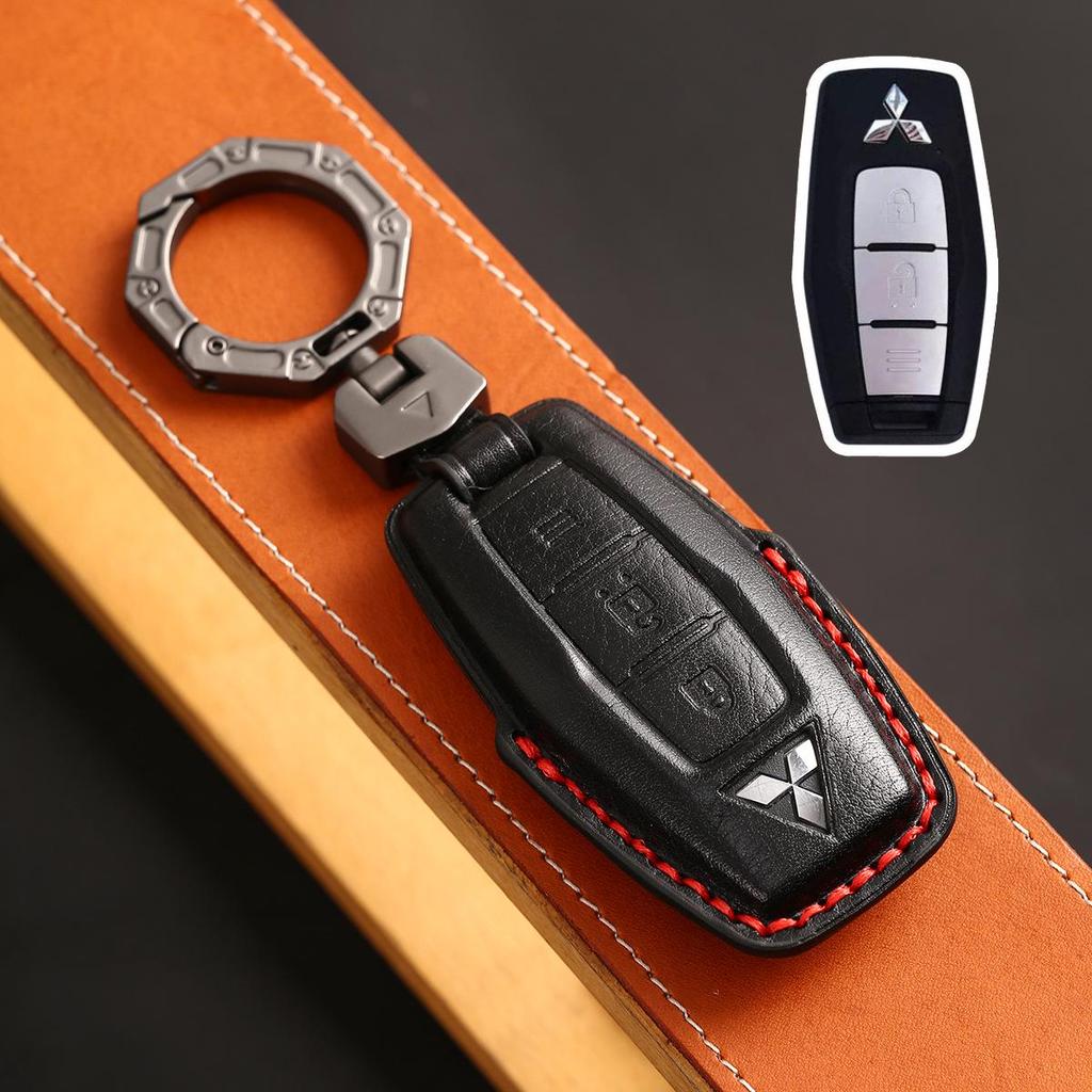 Handcrafted Genuine Cowhide Protective Cover for 2023 Mitsubishi Car Keys