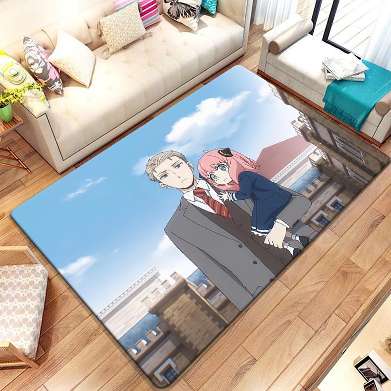 

S- SPY×FAMILY Cute Cool Japanese Anime HD Print Carpet Living Room,kitchen,bedroom,Sofa,Table,Rug,Non-slip,Chair,Picnic,Camp,Mat 40x60cm(15x23in)