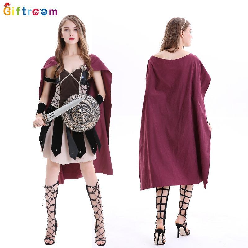 Carnival Theme Party Western Adult Female Embroidery Samurai Props Stage Performance Costumes