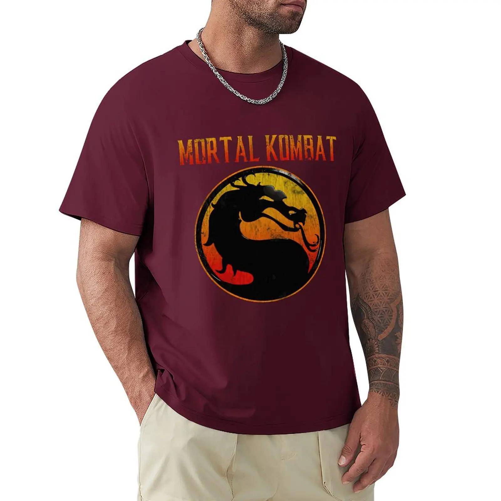 

2024 Мода Графические Футболки Мультяшные Аниме Винтажные Футболки Mortal Kombat С Коротким Рукавом Повседневные Мужские 100% Хлопковая Футболка Топы S