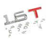 New Car 3D Metal 1.6T 1.8T 2.0T 2.8T Logo Sticker Emblem Badge Decals for Mazda KIA Renault TOYOTA BMW Ford Focus Car Styling