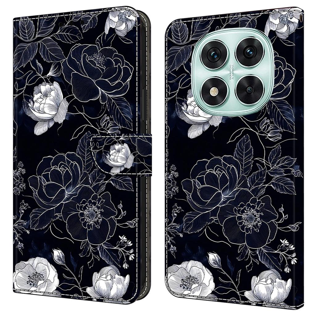 Etui dla Xiaomi Redmi Note 14 Pro 4G Portfel Stojak Wzór Drukowany Skóra PU Klapka Pokrowiec na Telefon