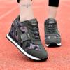 2025 Spring New Korean Version Inner Height Increase Women's Shoes Camouflage Casual Sports Shoes Thick Sole Height Increase Lightweight Student Shoes