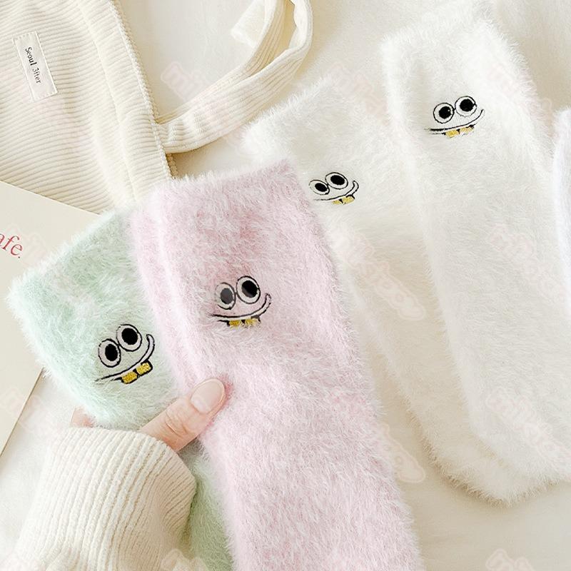 Ladies Autumn and Winter Thickened Warm Soft Breathable Floor Socks