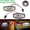LED License Number Plate Light White For Honda Civic 01-15 Accord 4D 03-17 Odyssey 00-04 Pilot 03-08 Acura MDX RL TSX RDX TL ILX