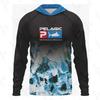 Chemise de pêche pour homme à séchage rapide, protection UV, avec capuche, légère, manches longues, pour l'extérieur, été, cyclisme, sports