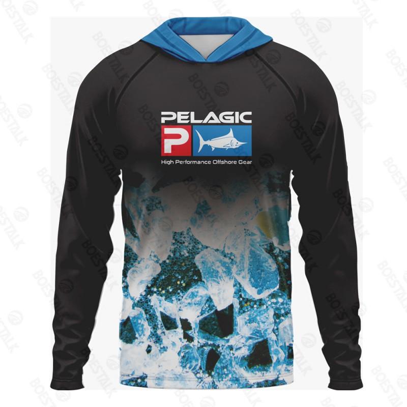 Chemise de pêche pour homme à séchage rapide, protection UV, avec capuche, légère, manches longues, pour l'extérieur, été, cyclisme, sports
