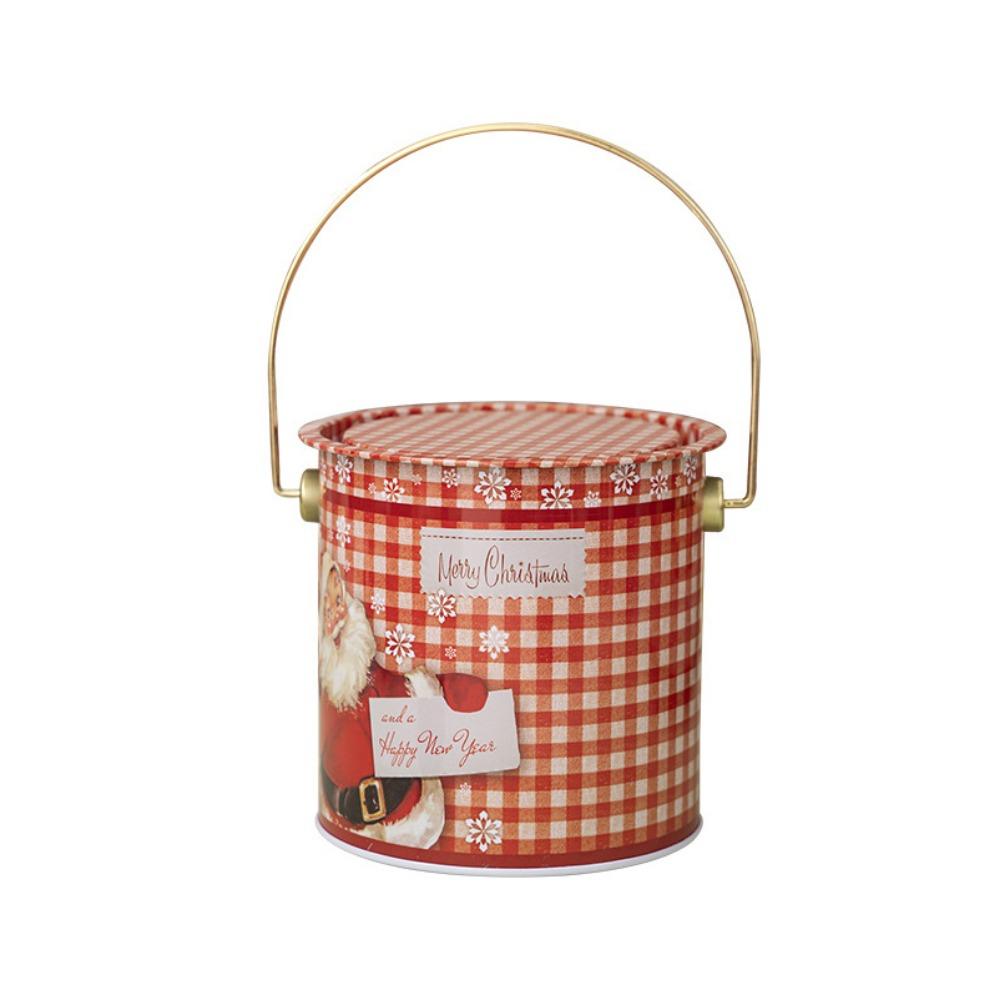 Santa Claus Christmas Candy Box Snowman Cookies Biscuit Case Xmas Candy Bucket  New Year