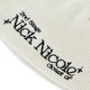 NICK&NICOLE BLINK LOGO LETTERING BEANIE_CREAM