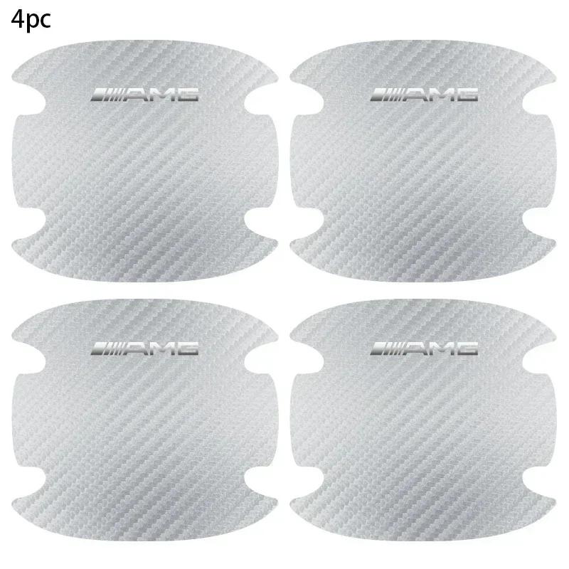 

Hot 2025 For AMG W124 2025 Hot New 4Pcs/set Carbon Fiber Car Door Bowl Handle Anti-Scratches Sticker For Mercedes Benz AMG W204
