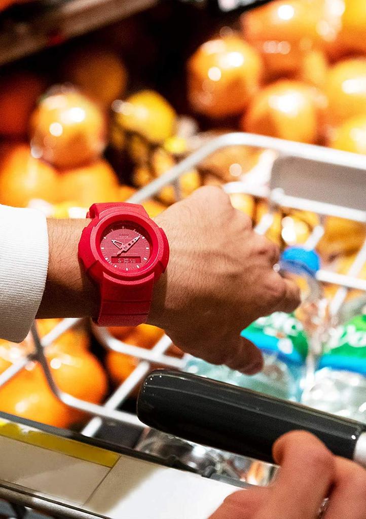 CASIO Casio Watch Waterproof Revival Red G-SHOCK G-Shock Men's AW-500 Ana-Digi AW-500BB-4E [Item]