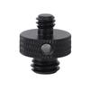 1 4 Inch To 3 8 Inch Male Threaded Screw Mount Adapter for Tripod Camera Cage Ball HeadBlack