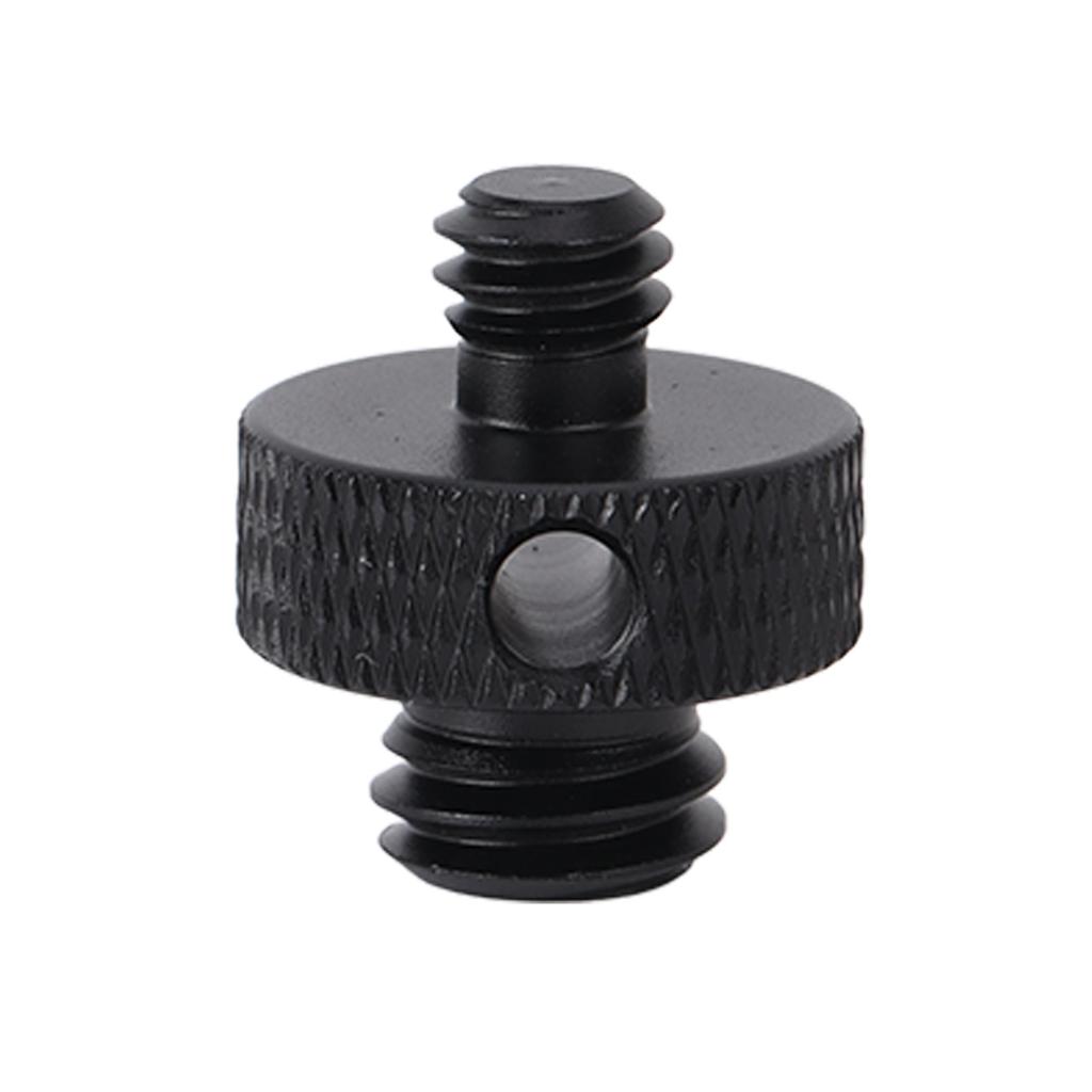 1 4 Inch To 3 8 Inch Male Threaded Screw Mount Adapter for Tripod Camera Cage Ball HeadBlack