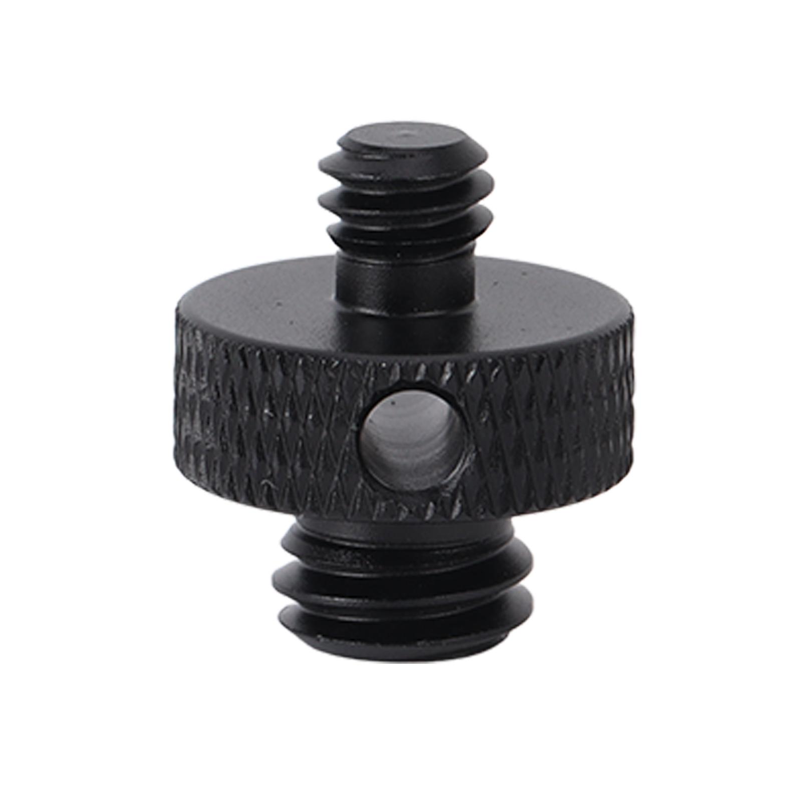 

1 4 Inch to 3 8 Inch Male Threaded Screw Mount Adapter for Tripod Camera Cage Ball HeadBlack