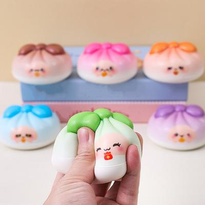 Slow Rise Squeeze Toy Soft Bun Shaped Sensory Toy Stress Relief Fidget