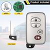 Key Fob Replacement Fits for Toyota Camry 2007-2009 Avalon 2007 2008 2009 2010 Smart Car Keyless Entry Remote HYQ14AAB 314.3MHz