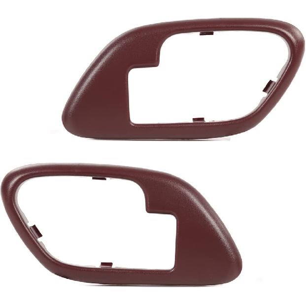 

G-PLUS Door Handle Trim Set Compatible with Chevy C1500 Truck 1995-1999/Fit C2500 1995-2000 Truck Interior Door Handle Bezel 2PCS 15708087 15708088 красный