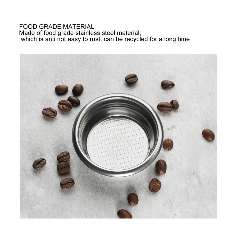 2pcs set Stainless Steel Espresso Filter Basket 58mm Replacement Filter Basket Coffee Making