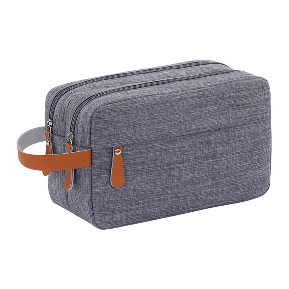 4041 Dual Layer Men Toiletry Bag Portable Travel Waterproof Cationic Fabric Cosmetic Storage Bag