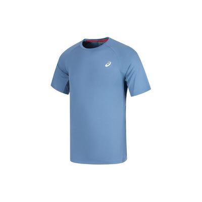 Logo Rundhals Lässiges Sport Kurzarm T-Shirt Herren T-Shirts Blau 2031D733-400