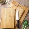 Chopping Board Thickened Bamboo Stable Sturdy Anti Crack Easy To Clean Kitchen Cutting Board with Hanging Hole