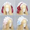 Ribbon Bow Lolita Lace Headband Sweet Anime Maid Cosplay Headdress Cute Ruffled Hairband  Daily
