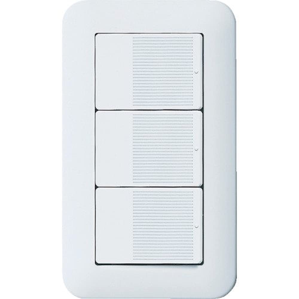 Panasonic Cosmo Series Wide 21 Recessed Triple Switch B Single Switch Plate White P WTP50013WP