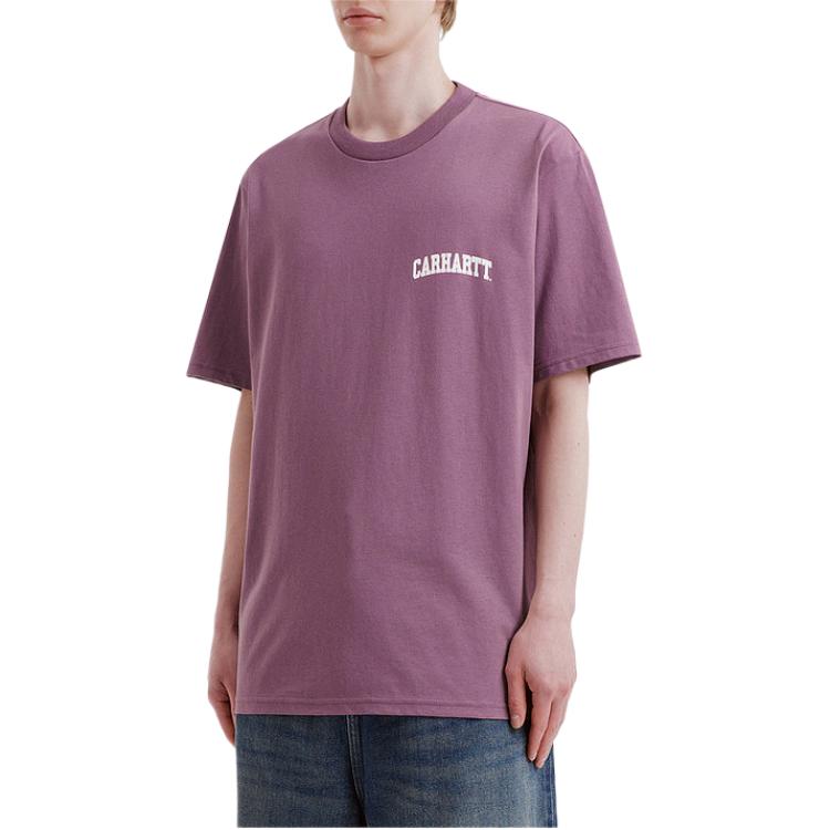 Carhartt WIP College Style Letter Logo Oversized T-Shirt Men Tops CHXTEI036110Q