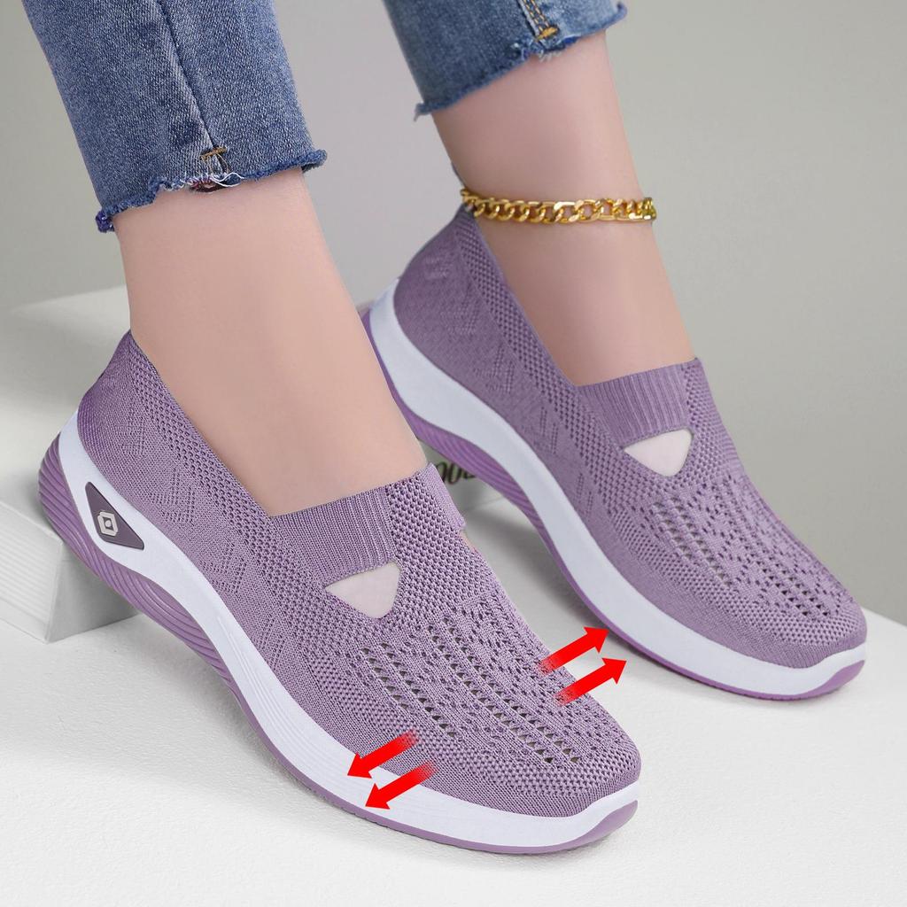 Women's Large-Size Breathable Mesh Shoes with Soft Soles for Comfort