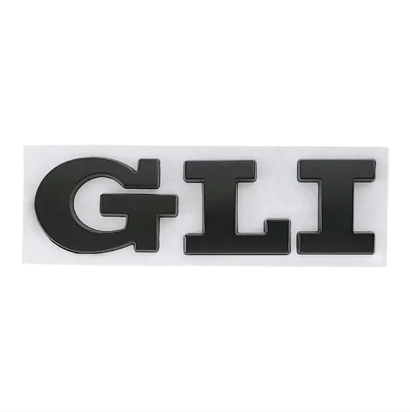 ABAO1 3D Metal Car Letters GLI Logo Rear Trunk Front Grill Badge Emblem Sticker Decals For Volkswagen VW Jetta MK2 MK4 MK5 MK6 MK7 MK8